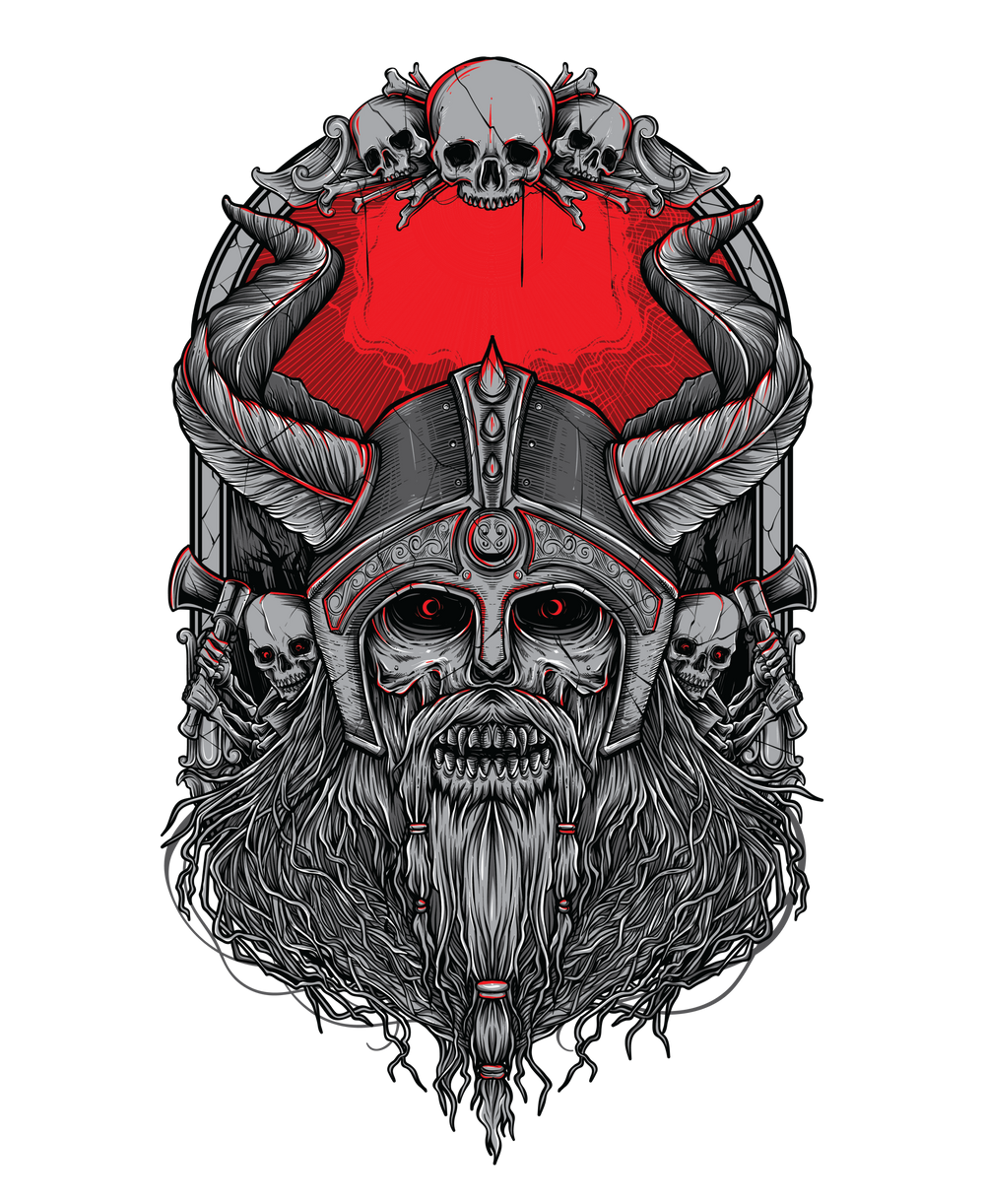 Vikings skull