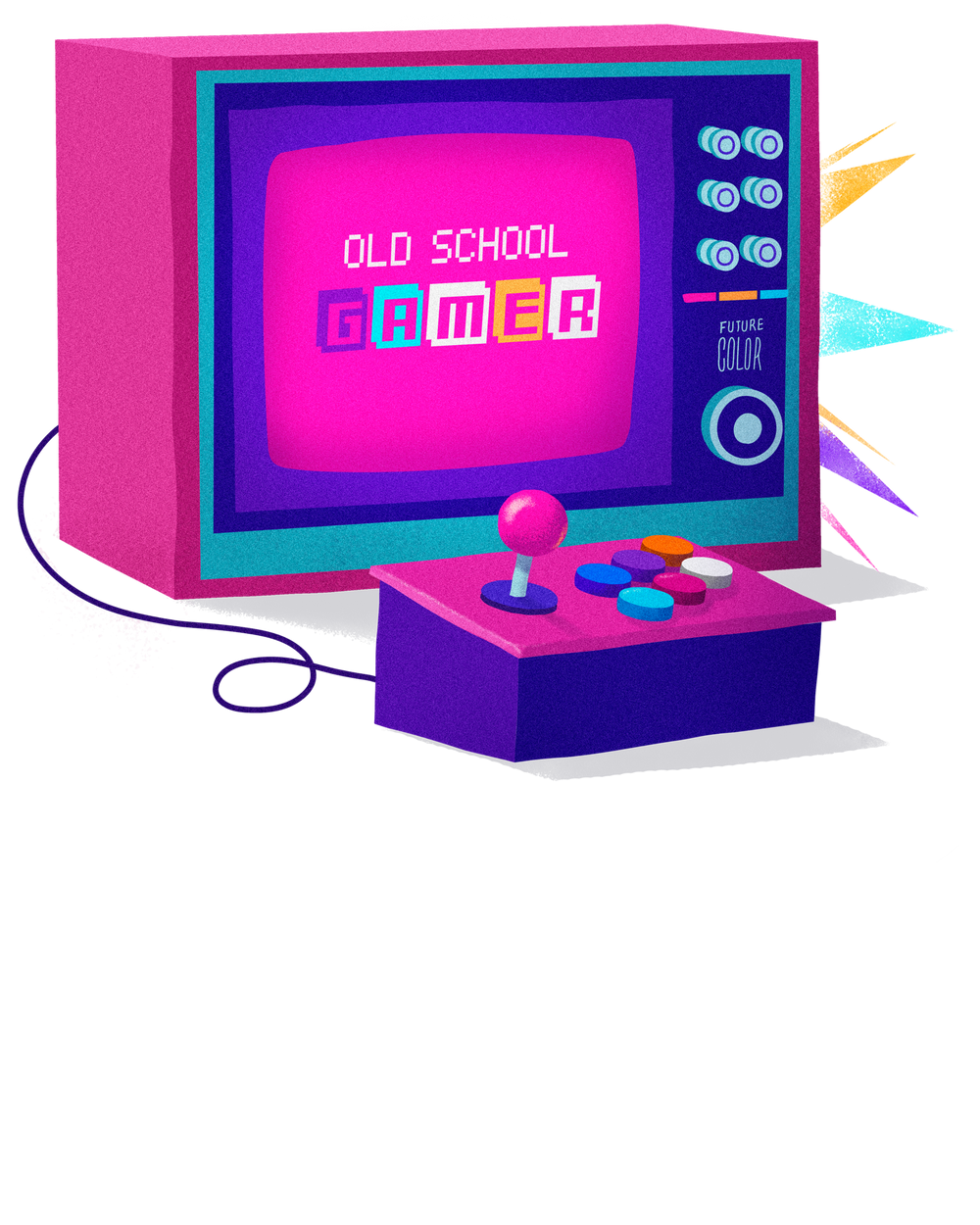 Old school retro gamer