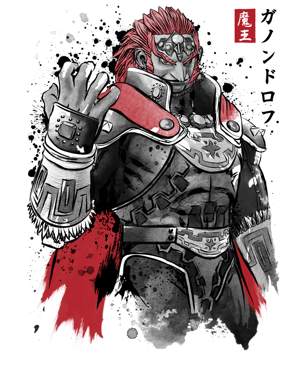 The evil king sumi e