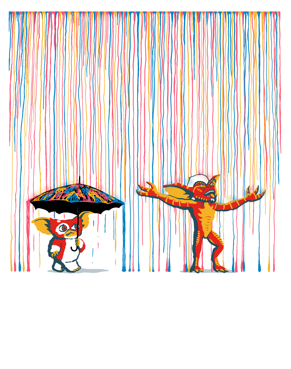 Bunter Regen