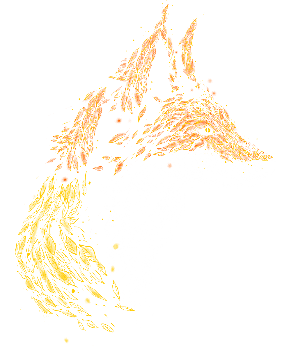 Fox in leaves