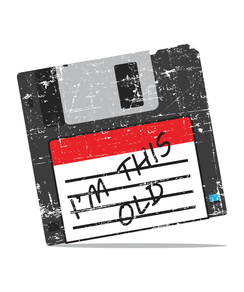 on this old floppy disk