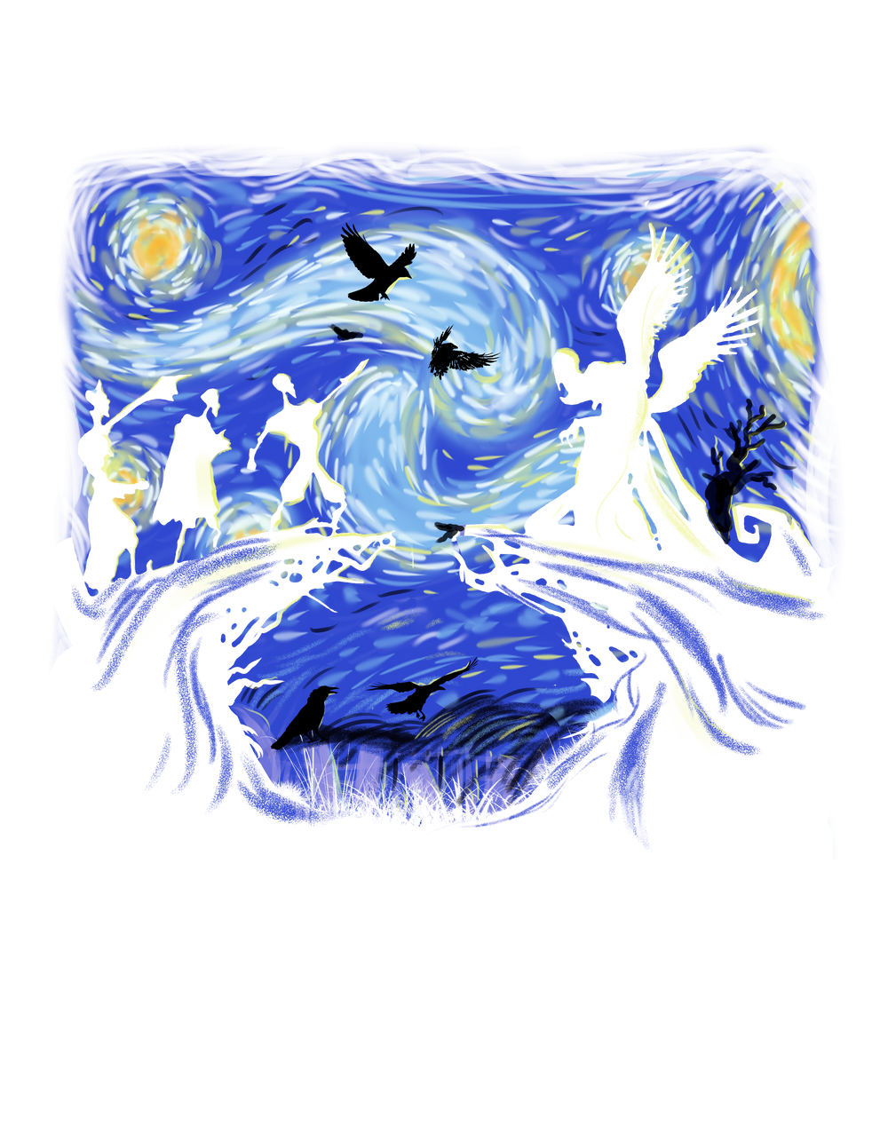 Deathly Hallow Starry Night