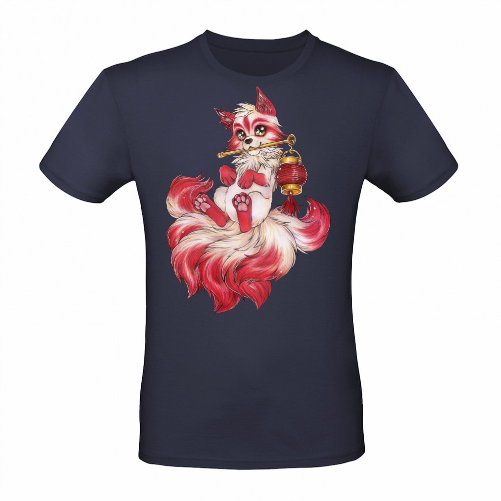 Kitsune with Lantern Japanese Fox Spirit