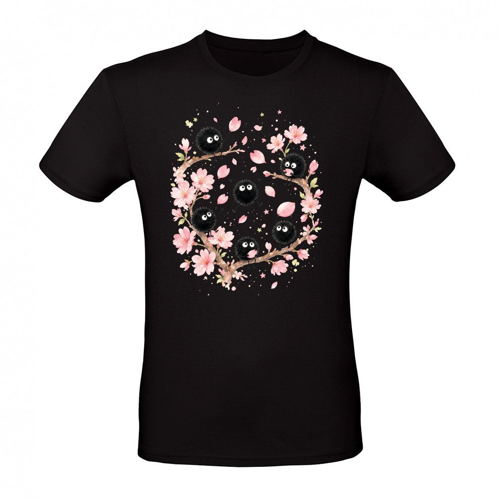 Susuwatari soot sprites in the cherry blossom tree