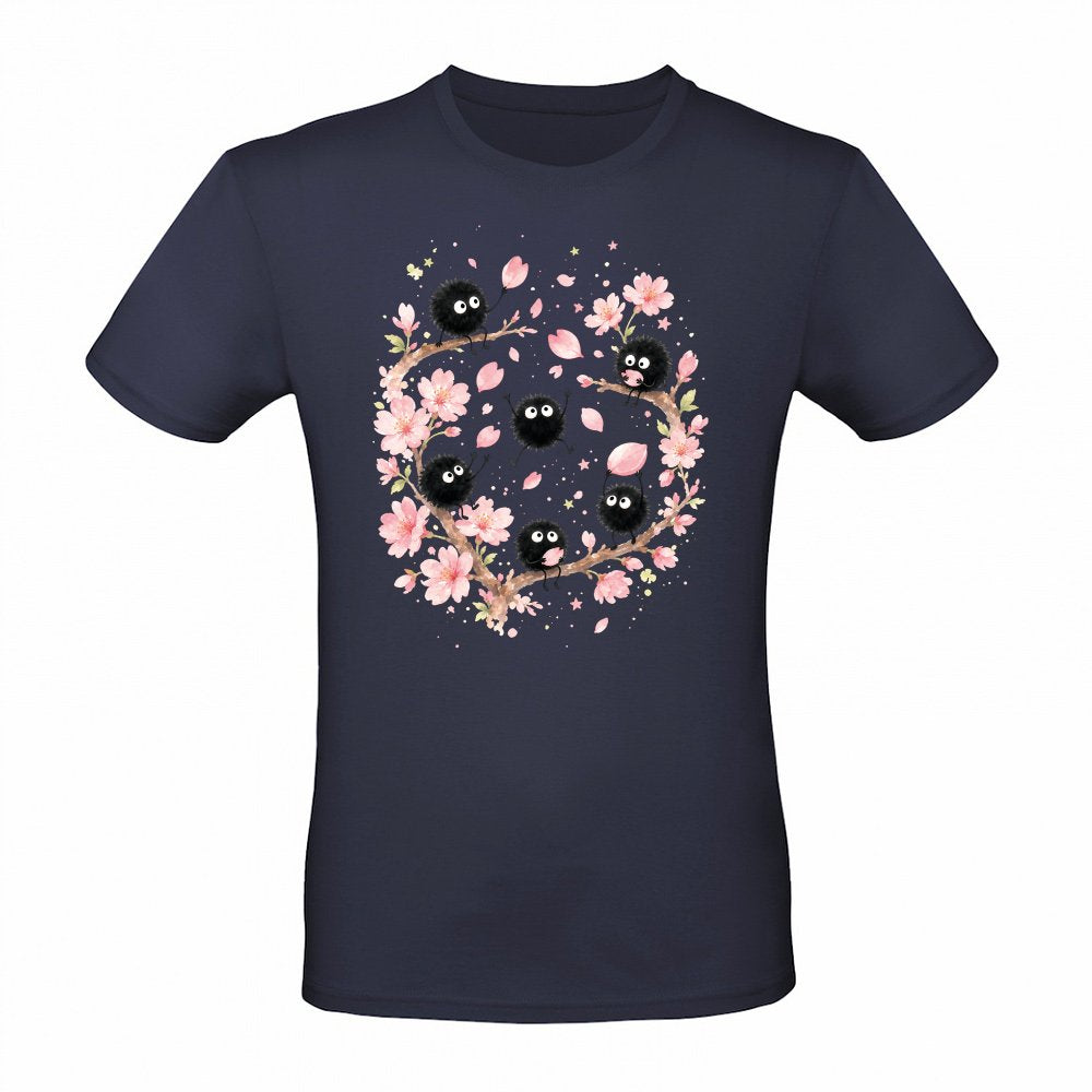 Susuwatari soot sprites in the cherry blossom tree