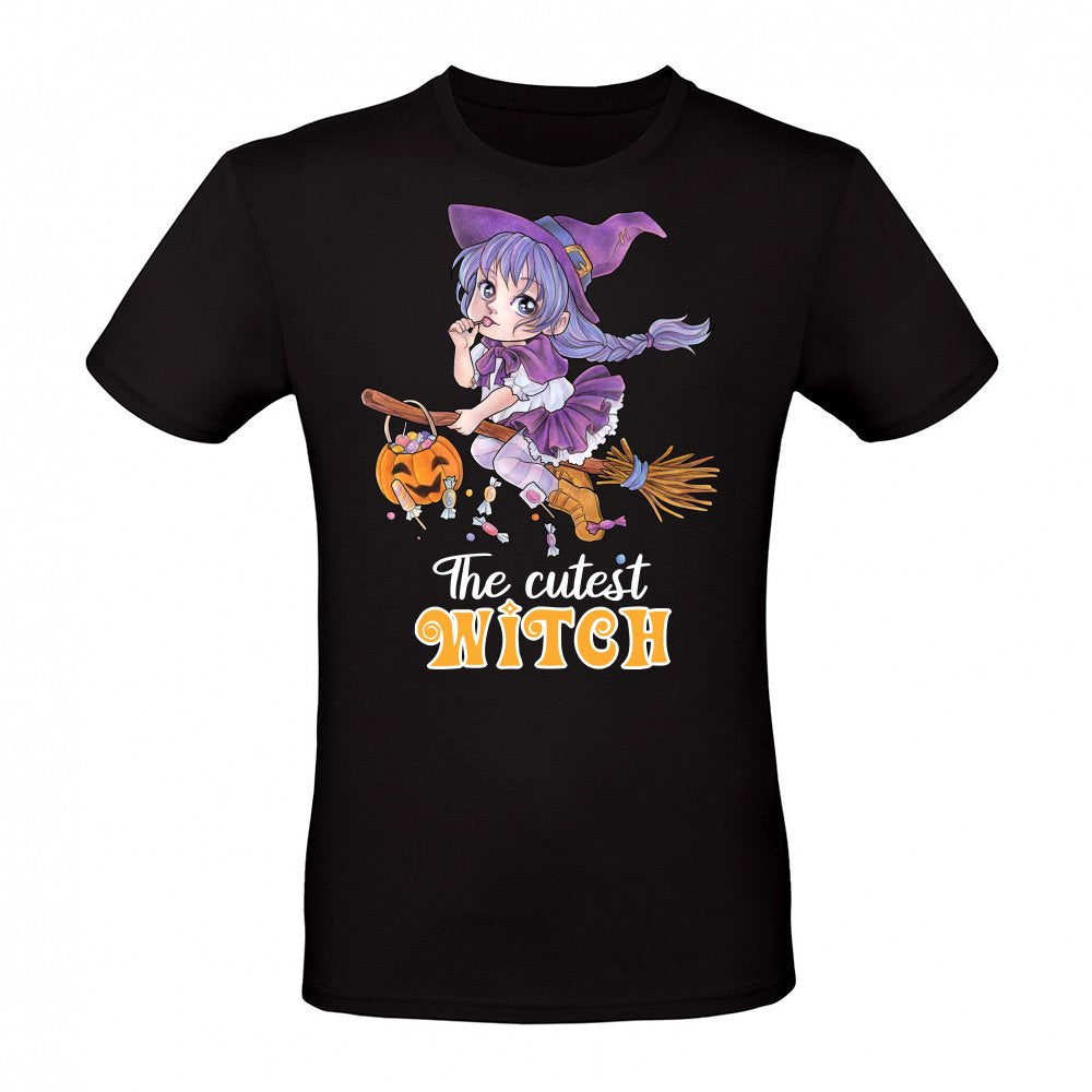 The cutest Witch - Sweet witch on broomstick with candy