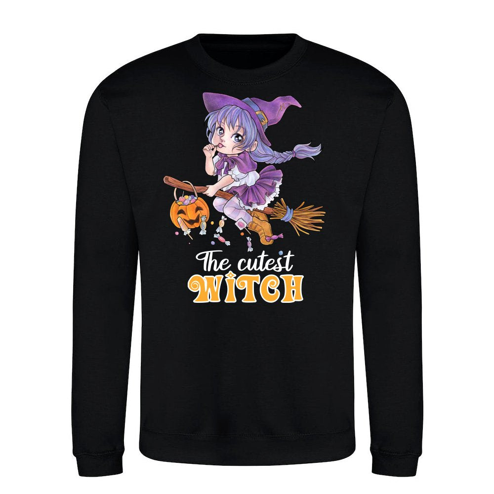 The cutest Witch - Sweet witch on broomstick with candy