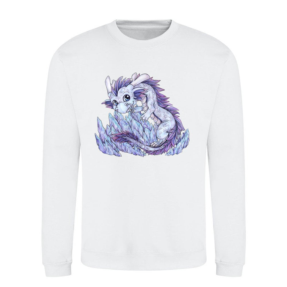 Dragon fantasy mythology ice snow crystal