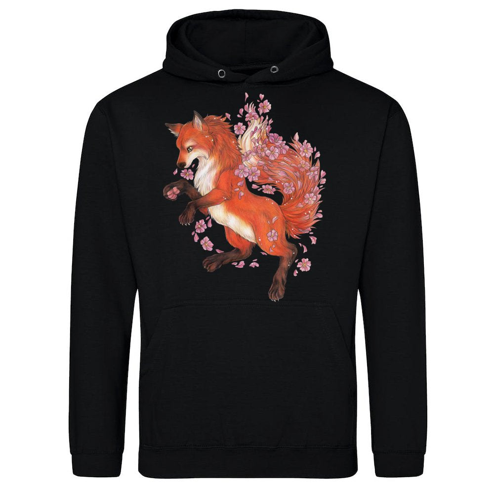 fox with cherry blossoms sakura fox lover