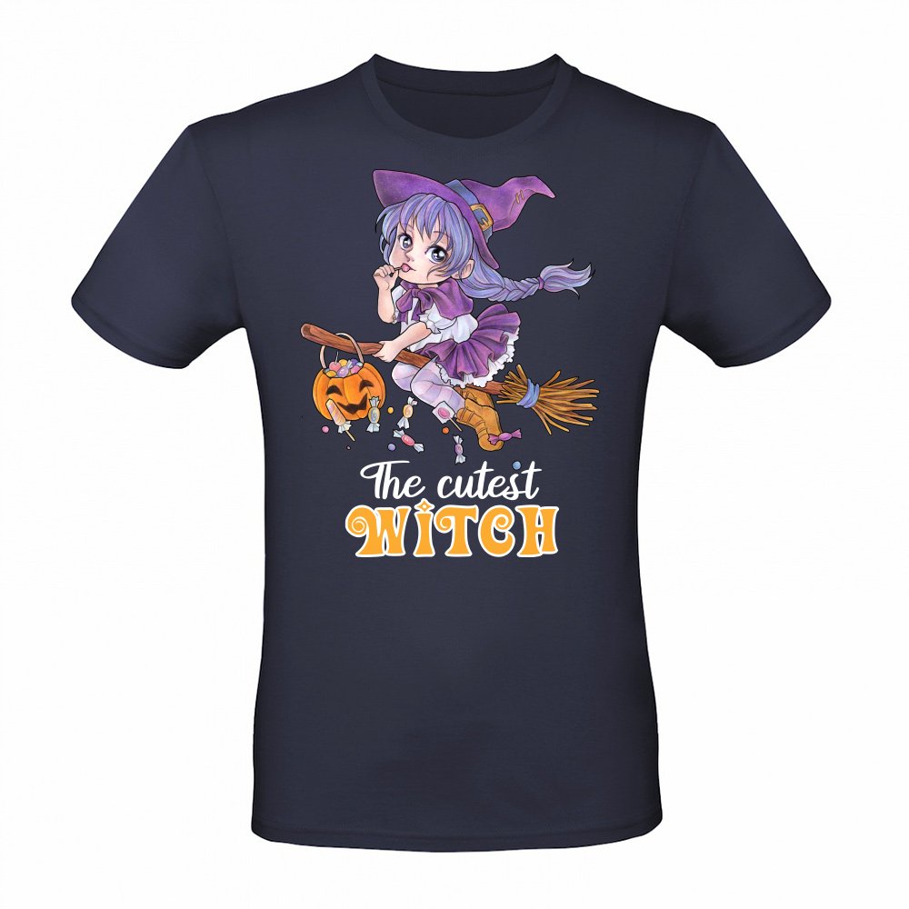 The cutest Witch - Sweet witch on broomstick with candy