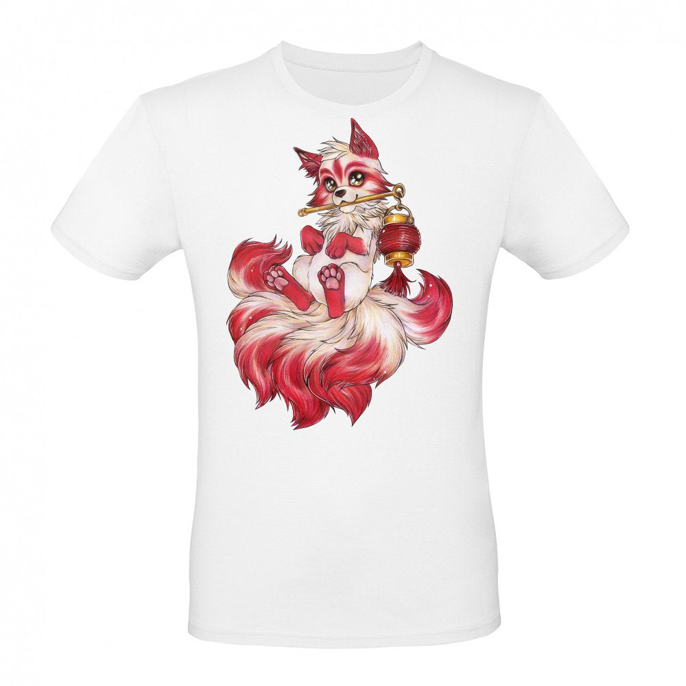 Kitsune with Lantern Japanese Fox Spirit