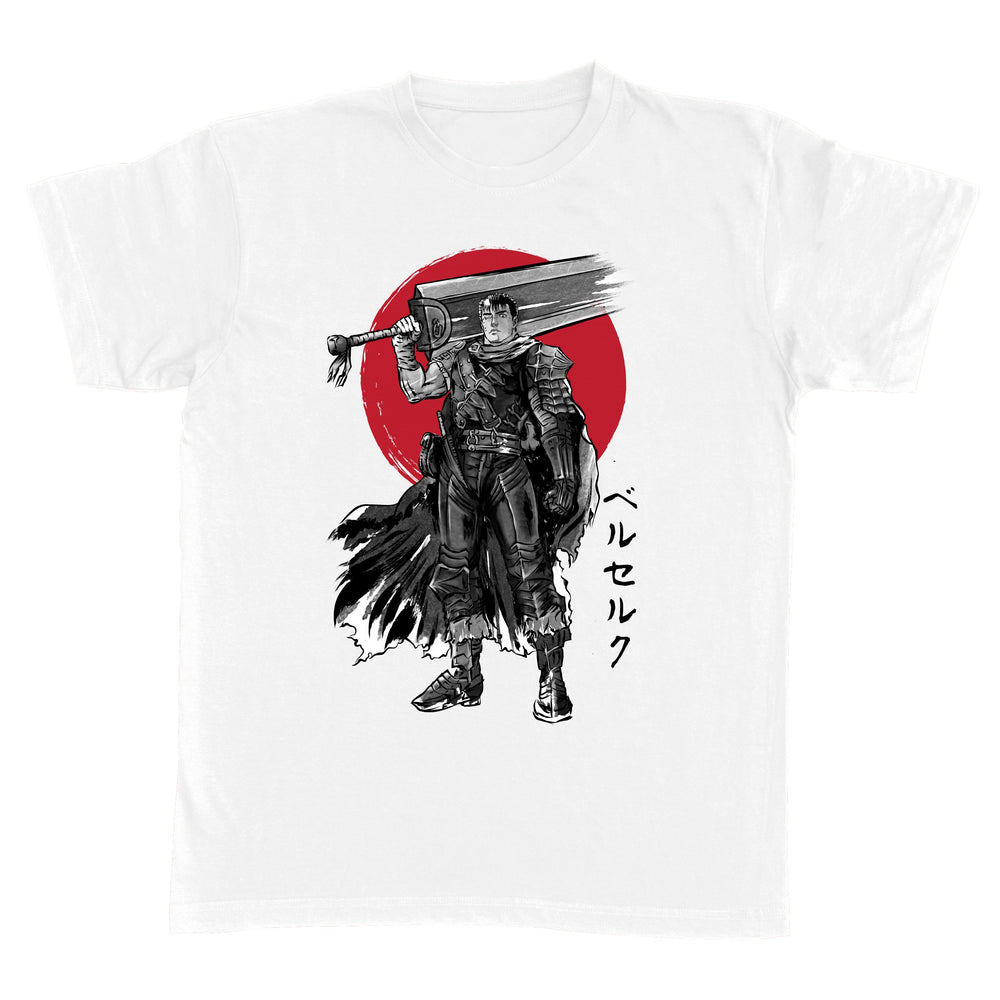 Black swordsman sumi e