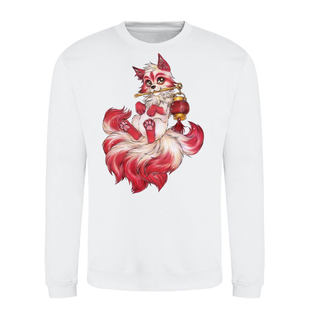 Kitsune with Lantern Japanese Fox Spirit