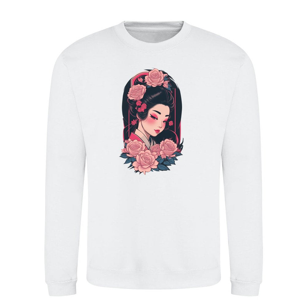 Geisha with Flowers