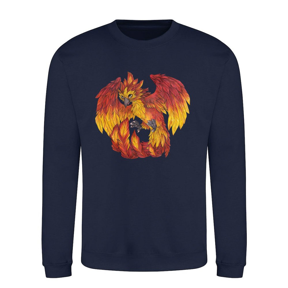 Cute cartoon phoenix - fantasy lover fire