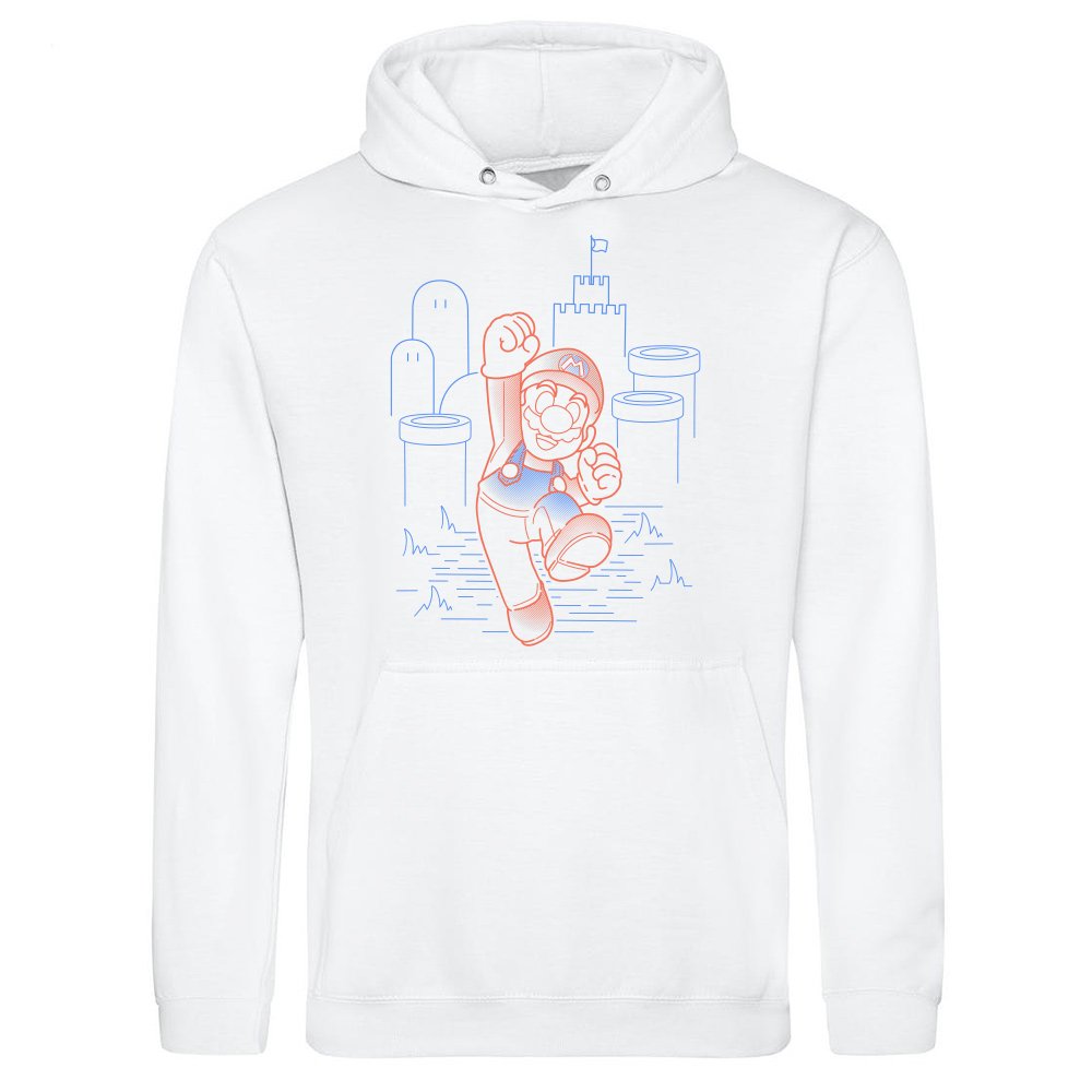 Neon Line-Art Jumpman