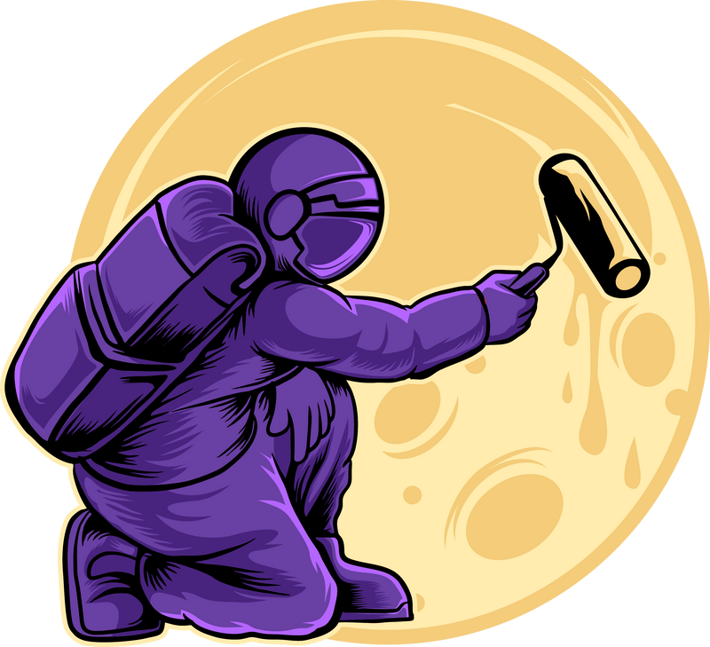 Astronaut paint