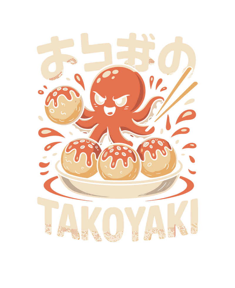 Cute Octopus Takoyaki Japanese Food Art