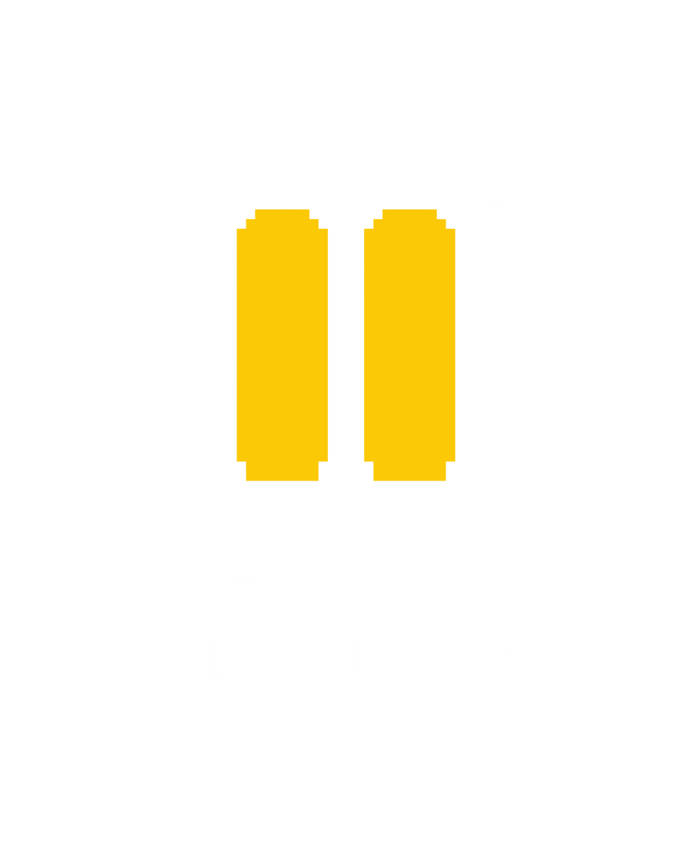Minimalist Retro Pause Button - 8-Bit Pixel Art