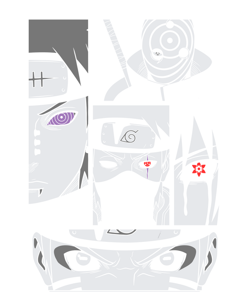 Eyes of the Shinobi Minimalist Manga Panels