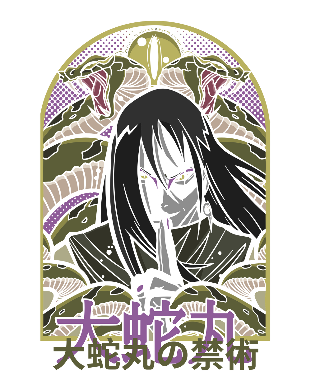 Orochimaru Sanin Forbidden Jutsu Naruto Art