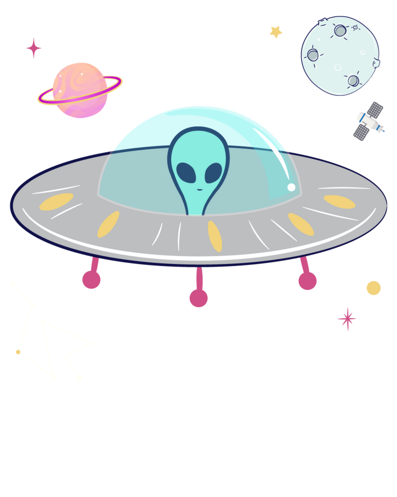 Alien UFO im Weltraum