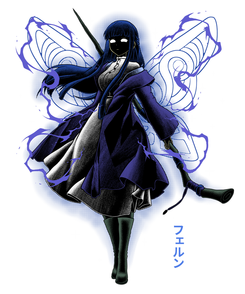Arcane Heir Shadow Line Art