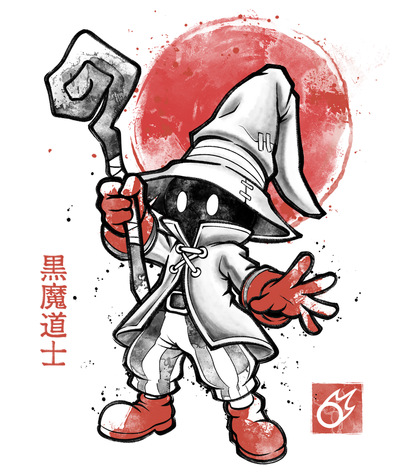 Black Mage Sumi-E