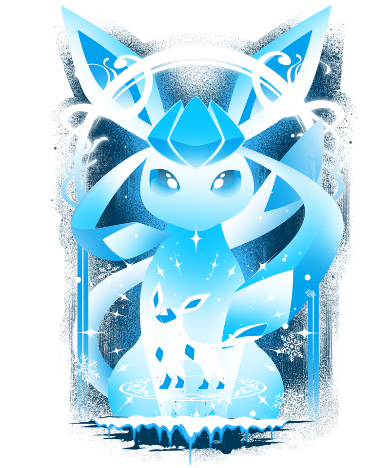 Glaceon Minimal Ice Aesthetic Pokemon