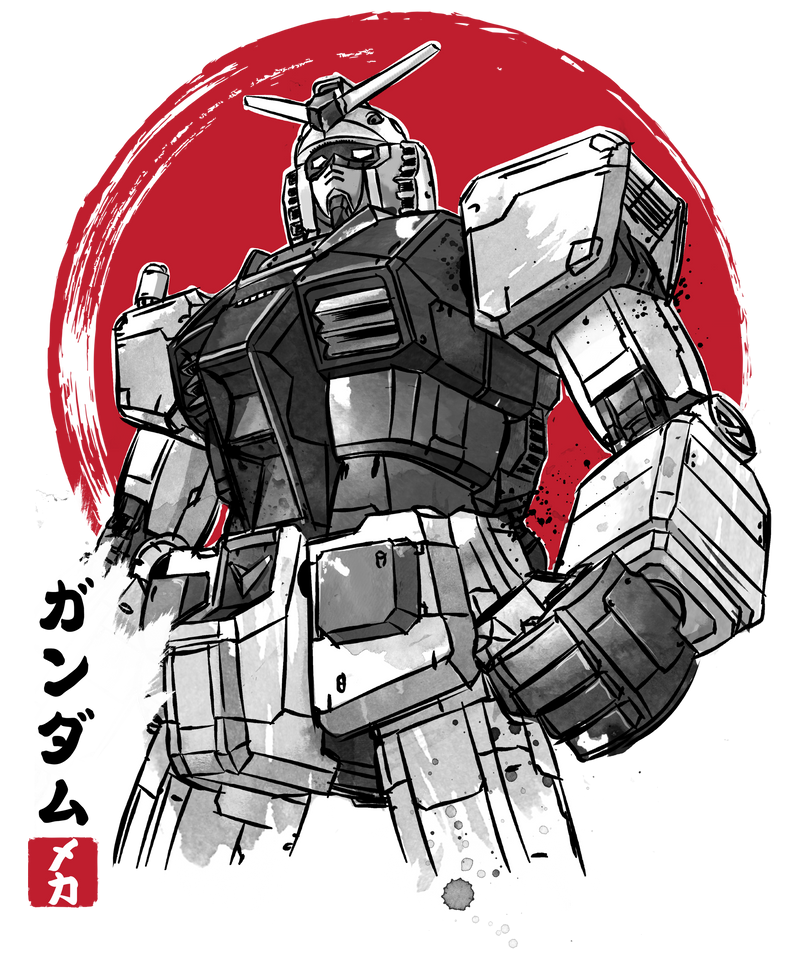Gundam ink wash