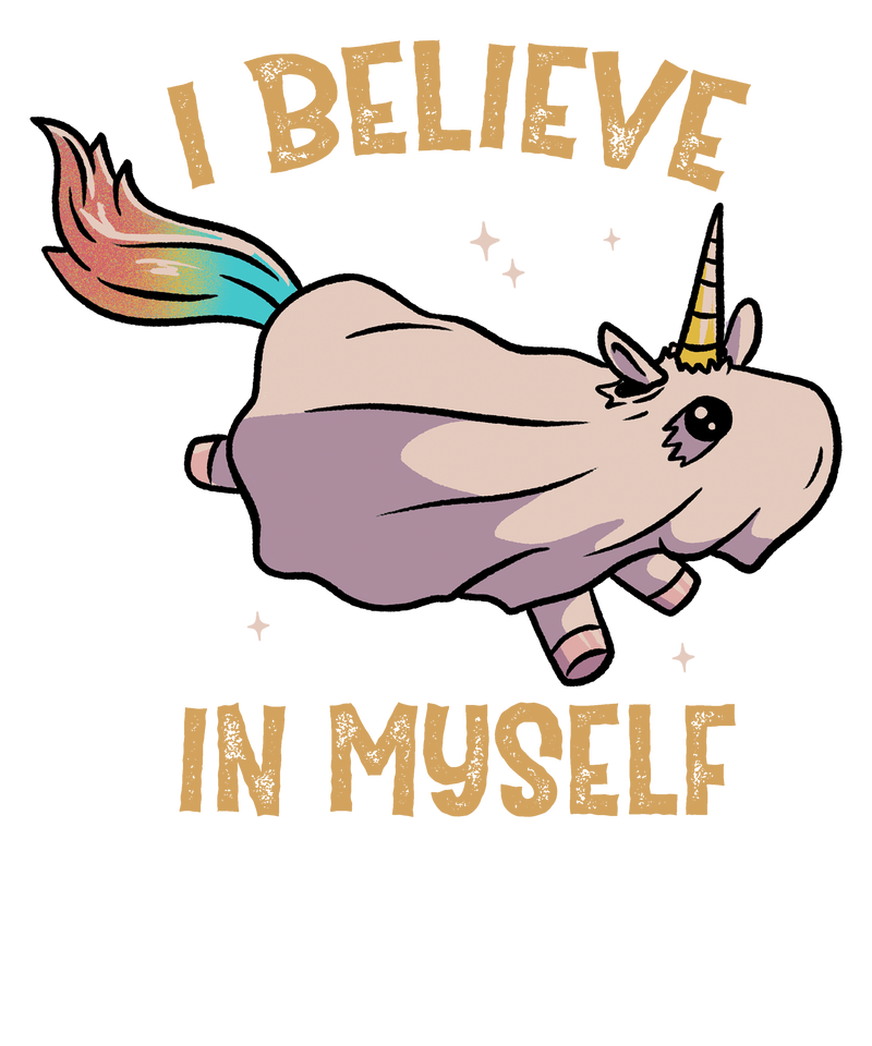 I Believe In Myself - Funny Halloween Spooky Unicorn Gift