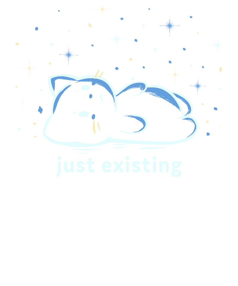 Einfach nur existierende Katze