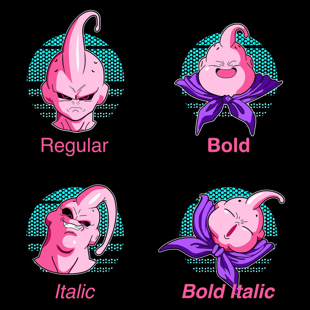 Majin fonts