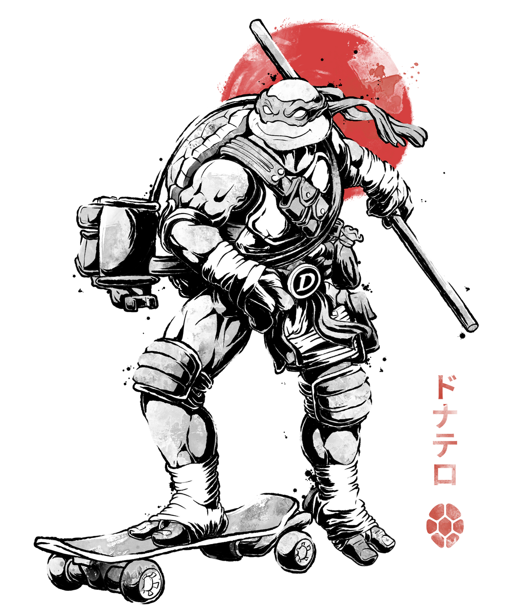 Ninja Donatello Sumi-e