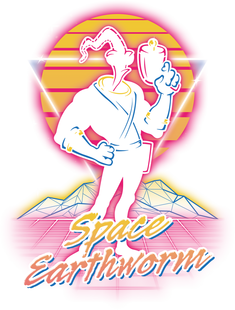 Retro Space Earthworm