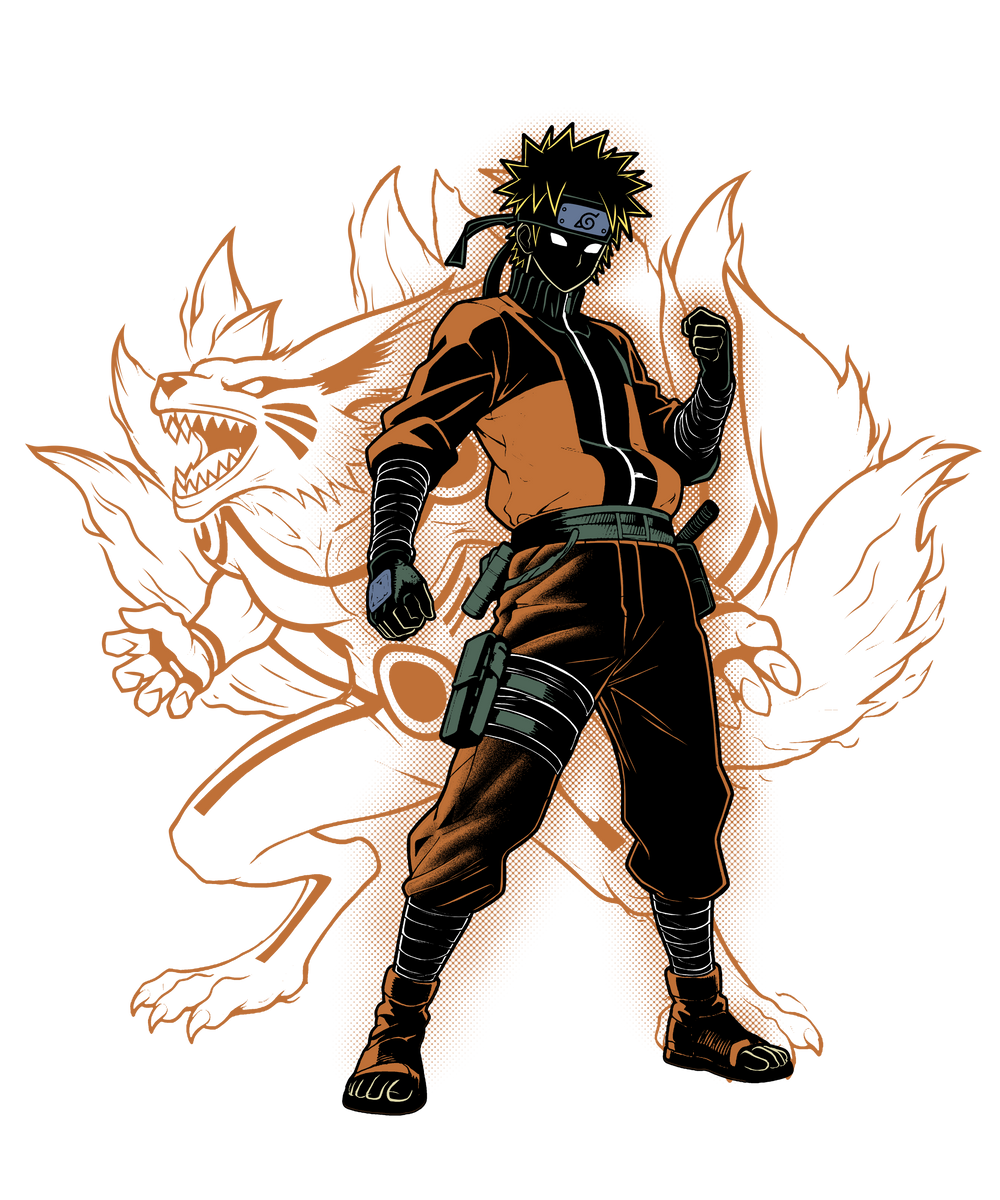 Seventh Hokage Shadow Lineart