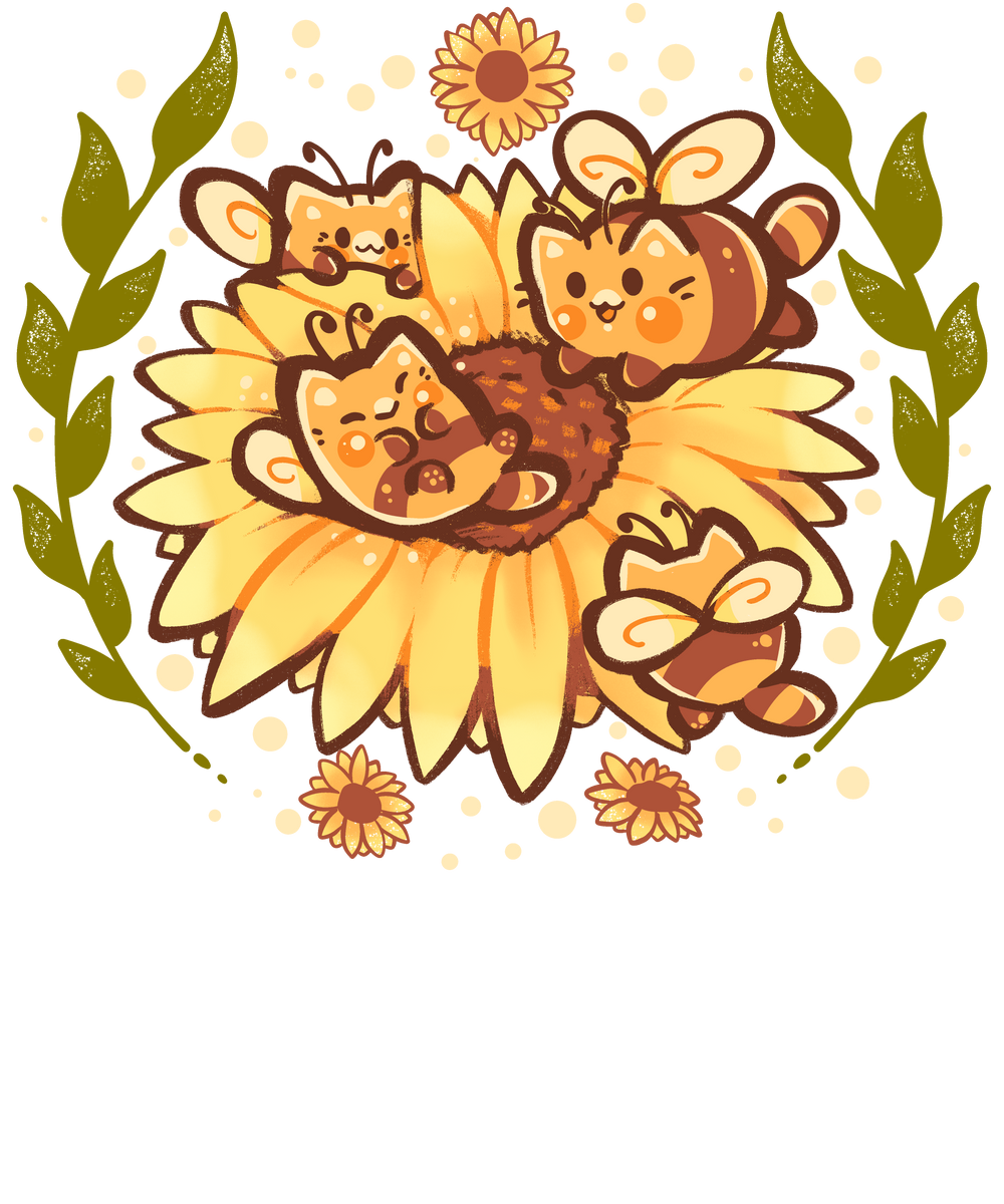 Sunflower Cat Bee