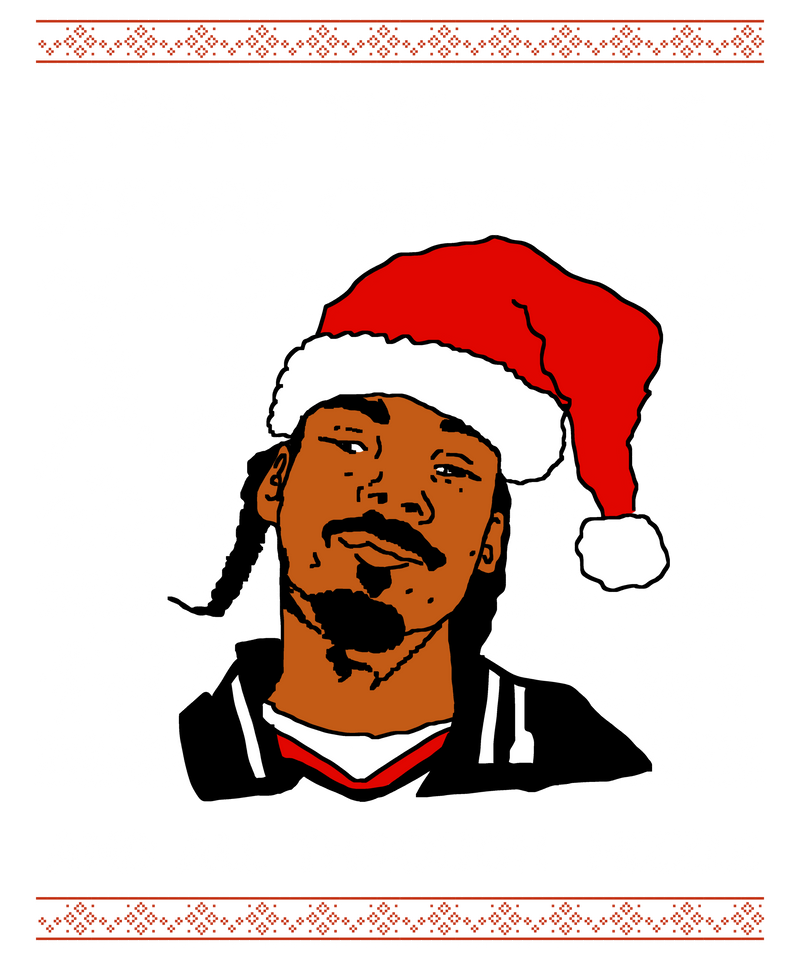 Ugly Christmas Sweater Snoop Dogg Twas The Nizzle Before Chrismizzle