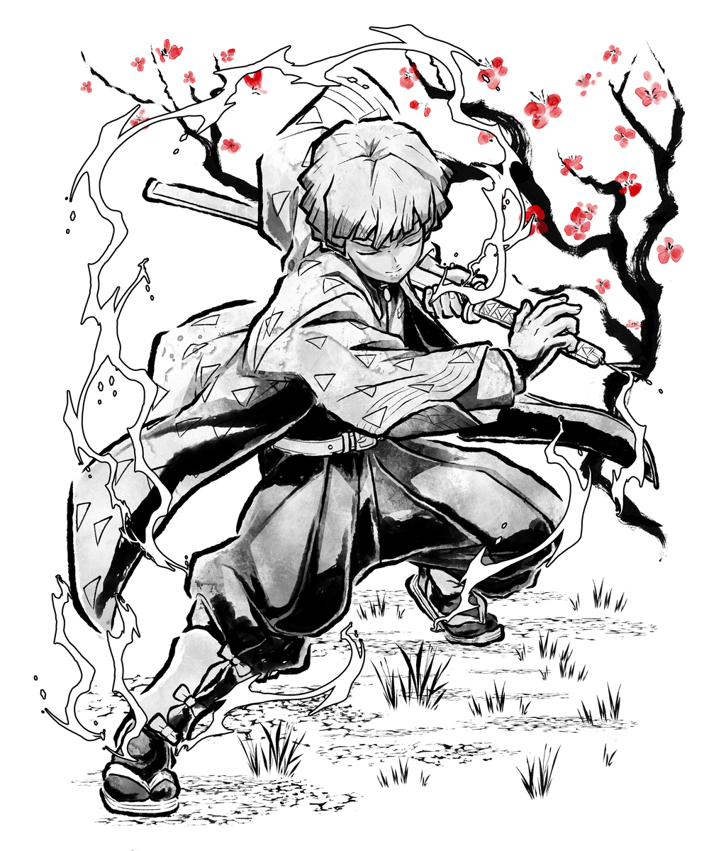 Thunder Breathing Sumi-E