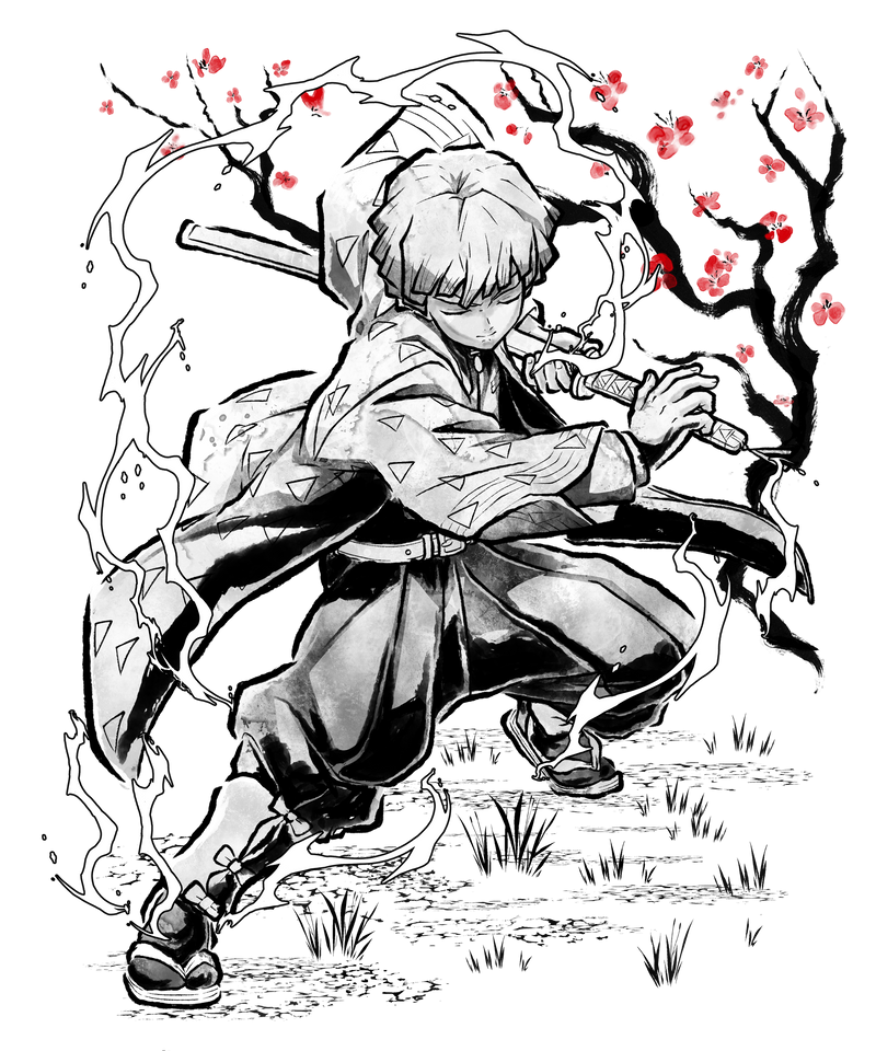 Thunder Breathing Sumi-E