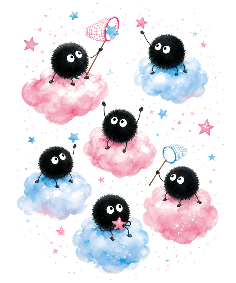 Susuwatari soot sprites in the dream world