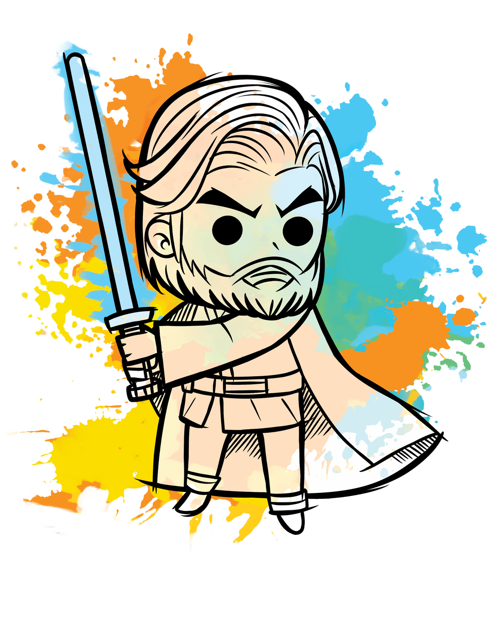 Watercolor Kenobiwan
