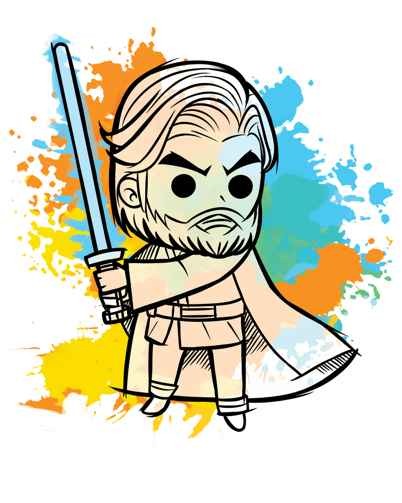 Watercolor Kenobiwan