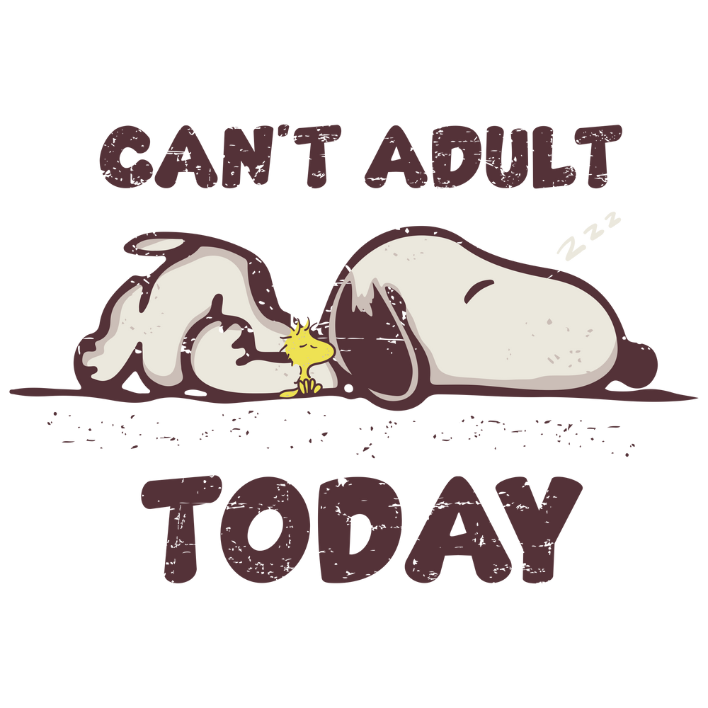 can't adult, Snoopy