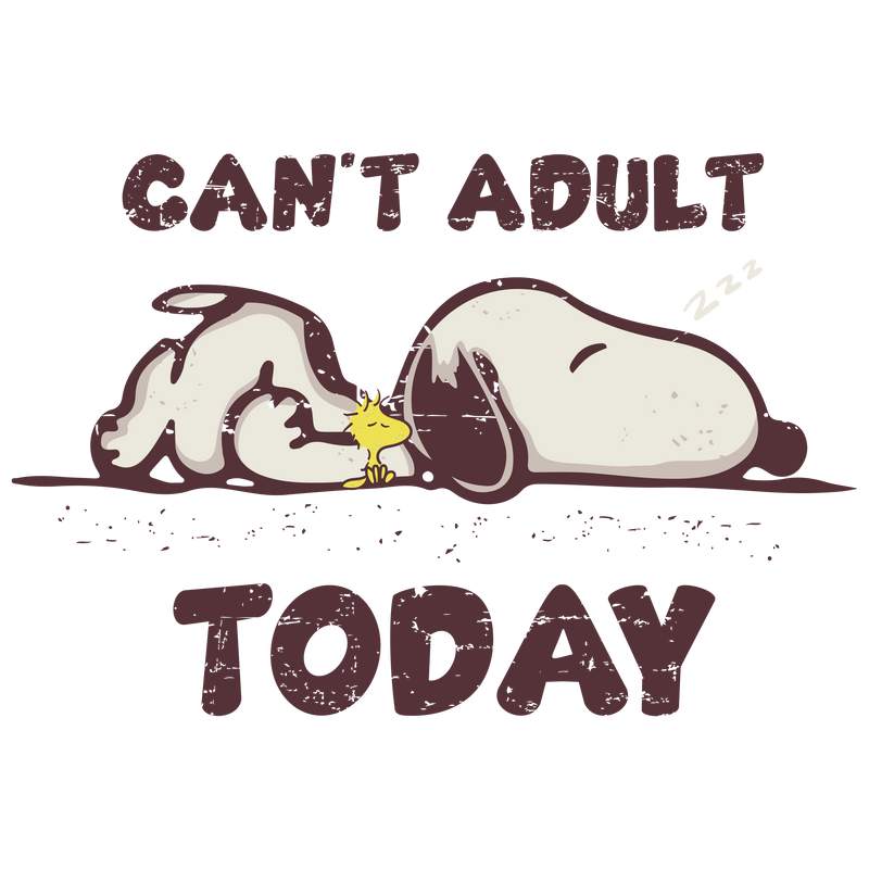 can't adult, Snoopy