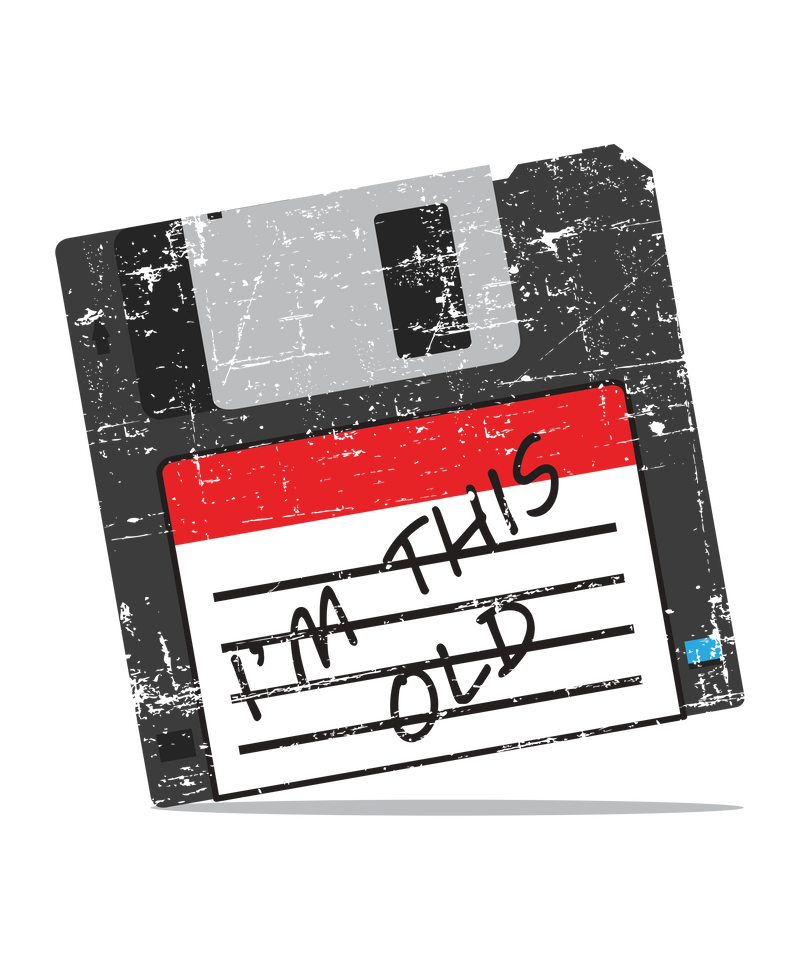 on this old floppy disk