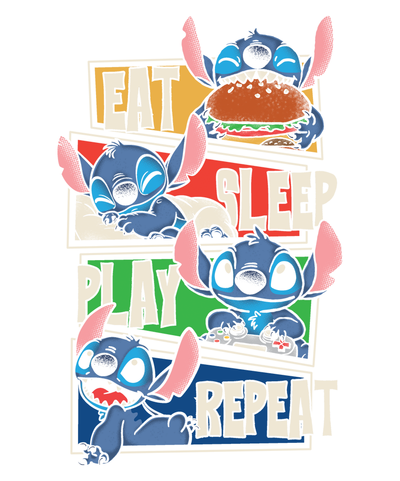 Stitch's routine