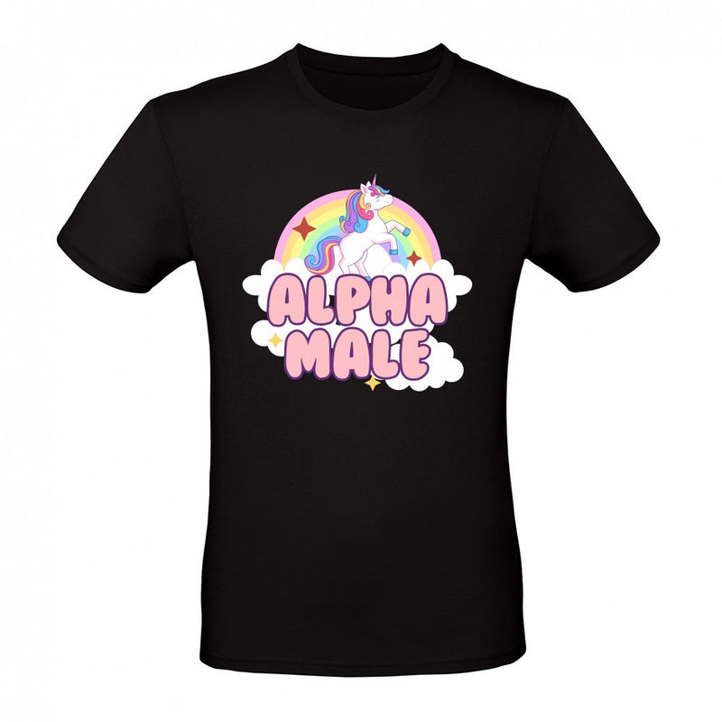alpha male unicorn rainbow als T-Shirt