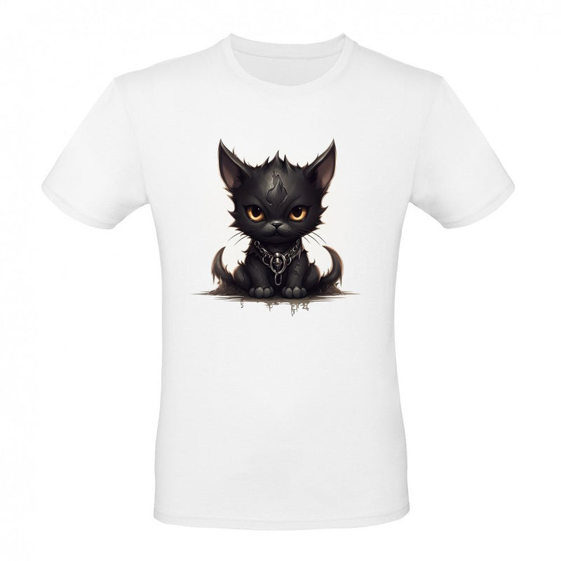 Black Necro Cat als T-Shirt